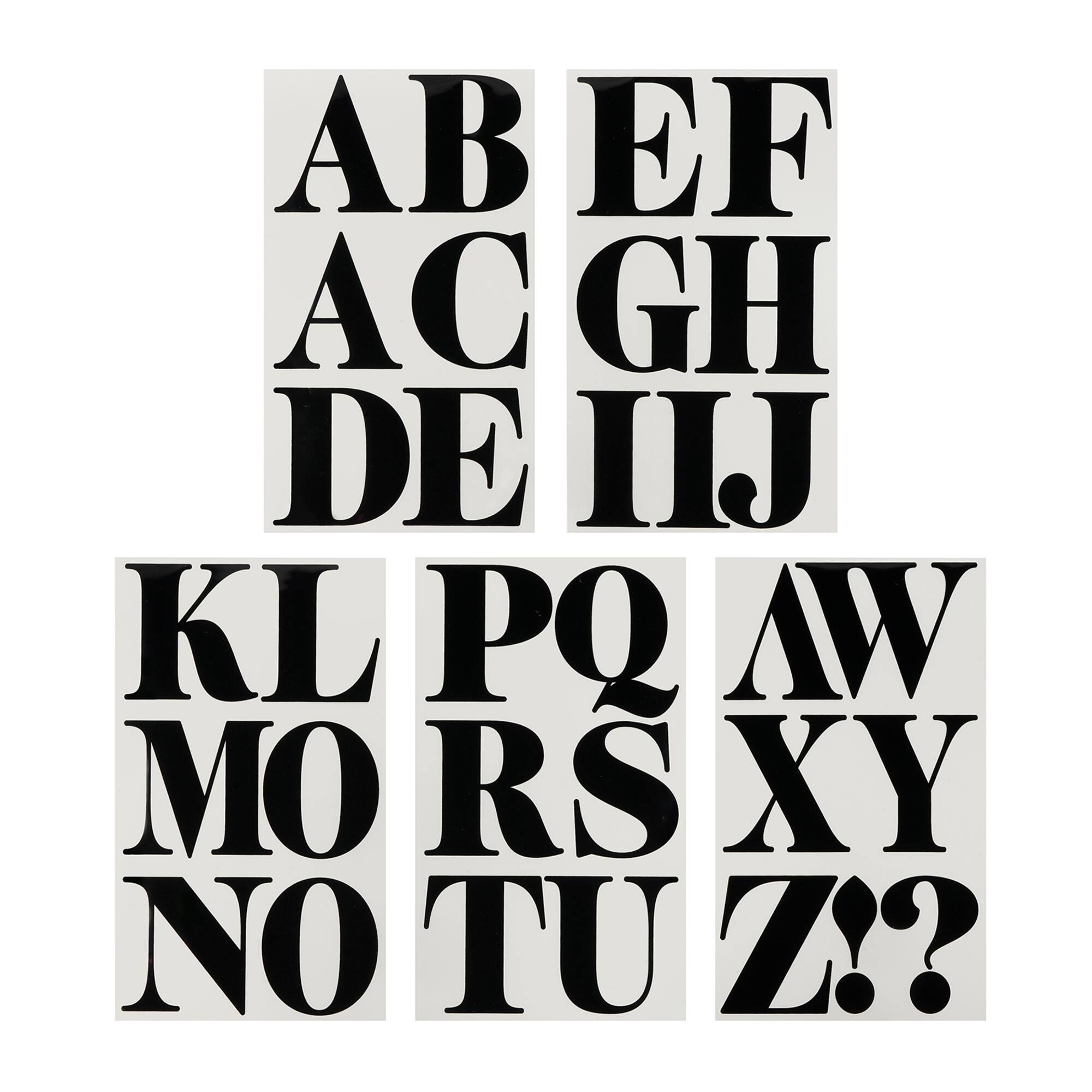 6 Packs: 32 ct. (192 total) 3" Alphabet Iron-On Transfers by Make Market